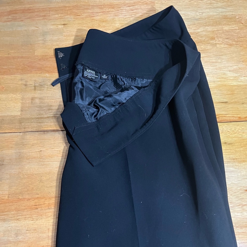 black 100% polyester pants